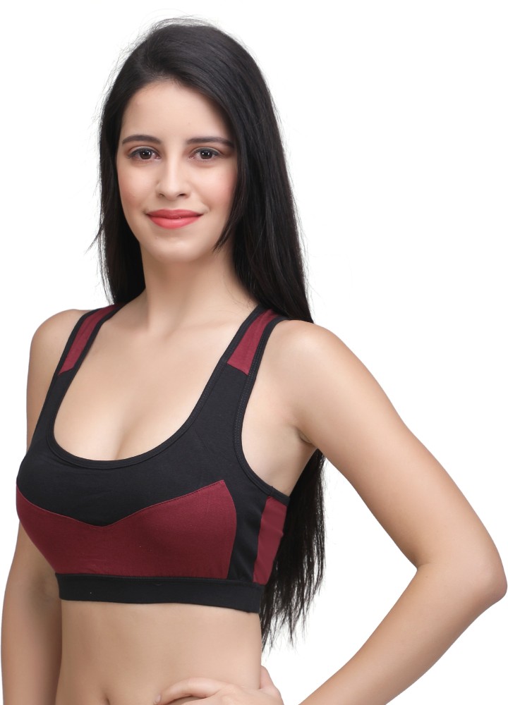 PLUMBURY Sports Bra Racer Back Mesh Women Sports Lightly Padded Bra - Buy  PLUMBURY Sports Bra Racer Back Mesh Women Sports Lightly Padded Bra Online  at Best Prices in India