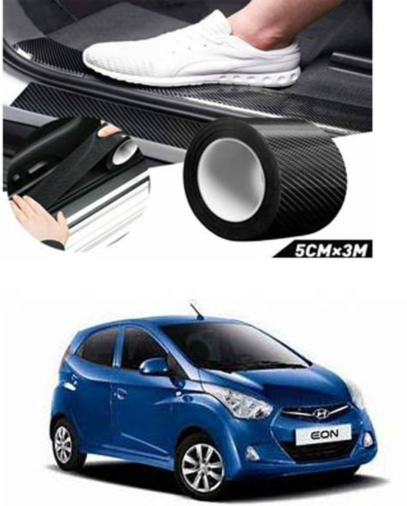 APICAL Car HI Gloss Black Carbon Fiber Door Edge Cover For Eon Car