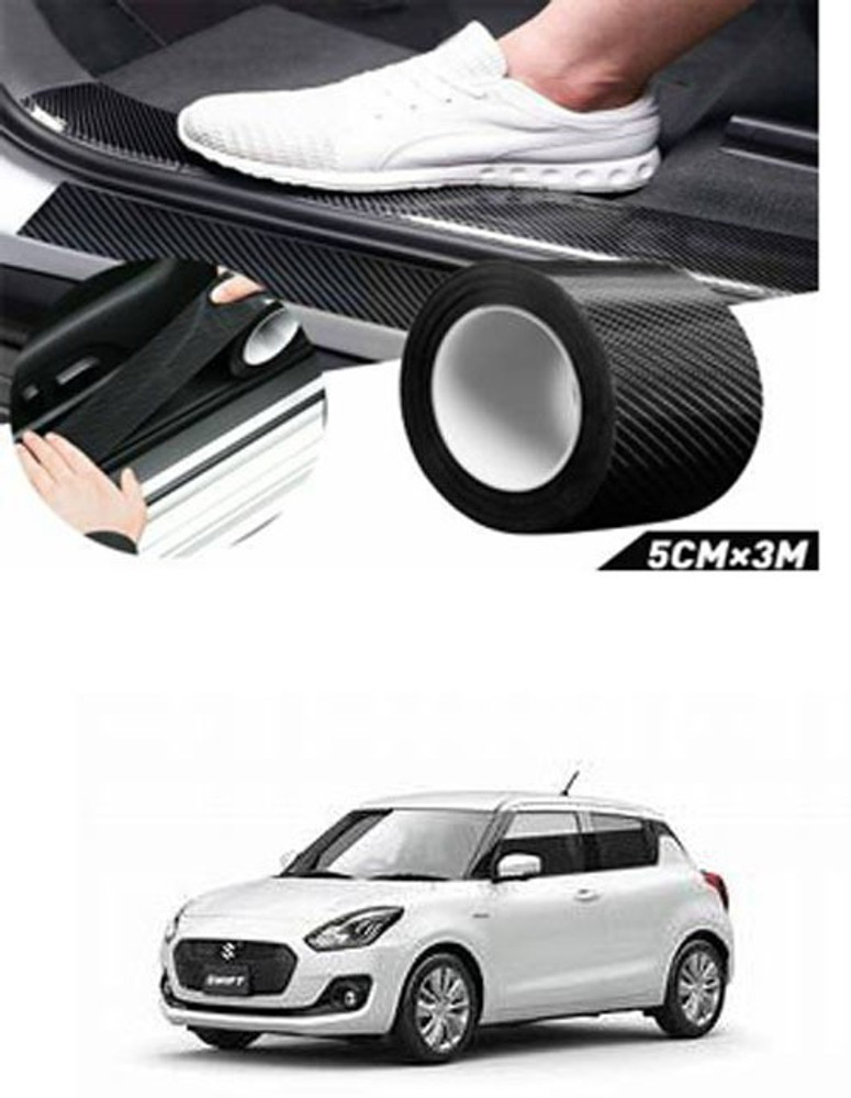 APICAL Car HI Gloss Black Carbon Fiber Door Edge Cover For Swift