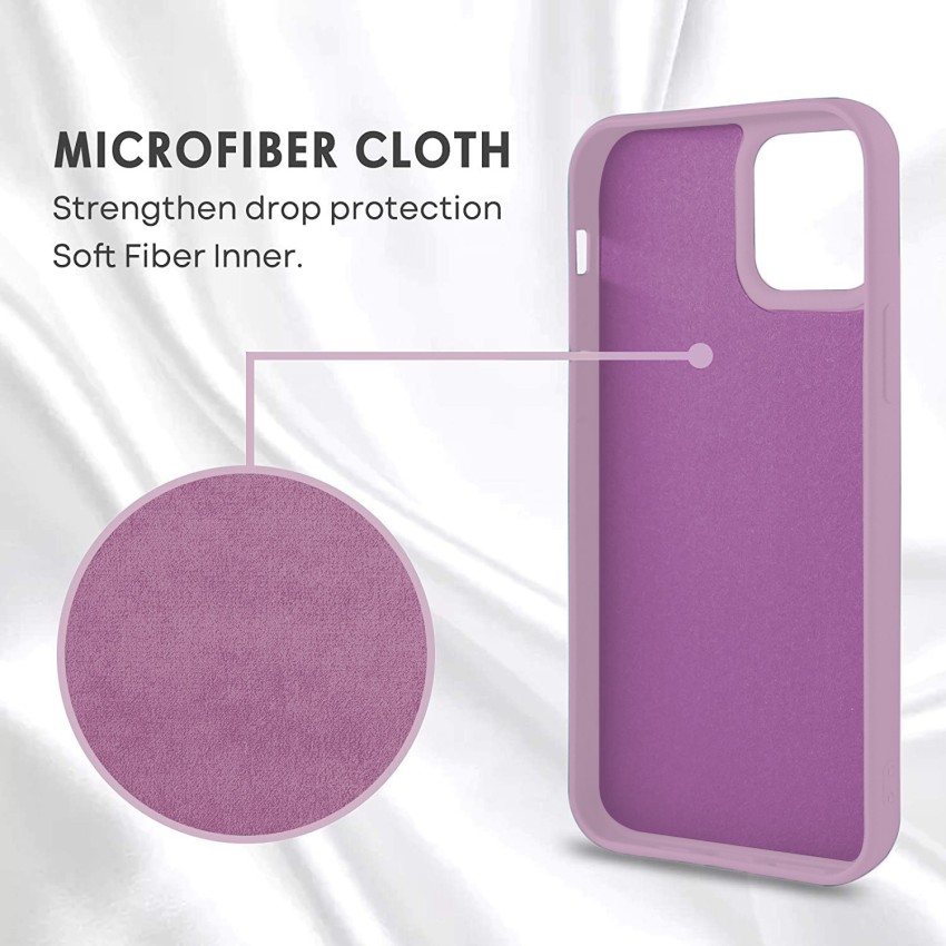 For IPhone 13 Mini 5.4 Inch Liquid Silicone Phone Protective Case Phone  Shell - Purple