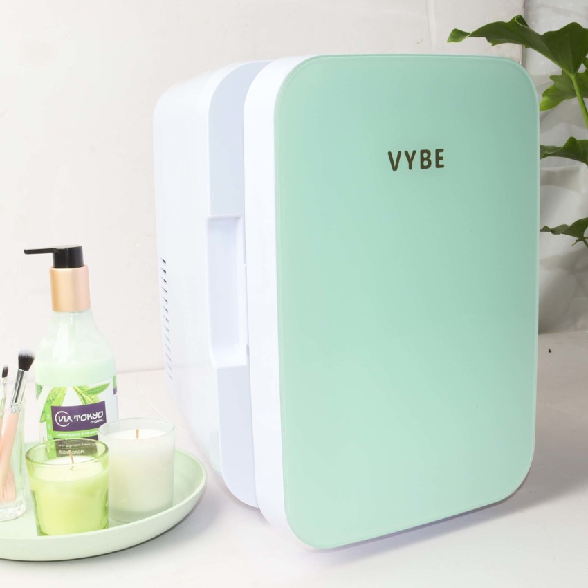 VYBE Mini Beauty Fridge (4 Liter)-AC/DC Portable Thermoelectric Cooler and  Warmer. Portable Car Mini Fridge, Store-Serums, Moisturizers, Cream, Nail