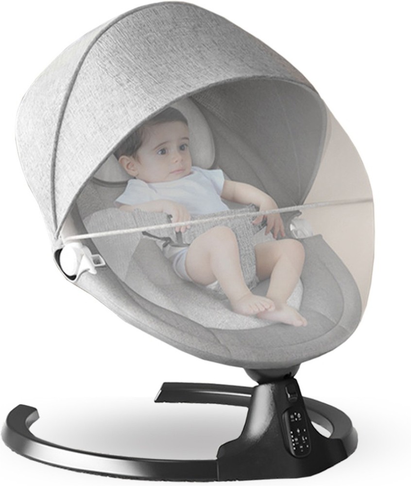 BabyHop Electronic Baby Swing Plush Grey for Newborn to 24 Months Buy Baby Care Products in India Flipkart