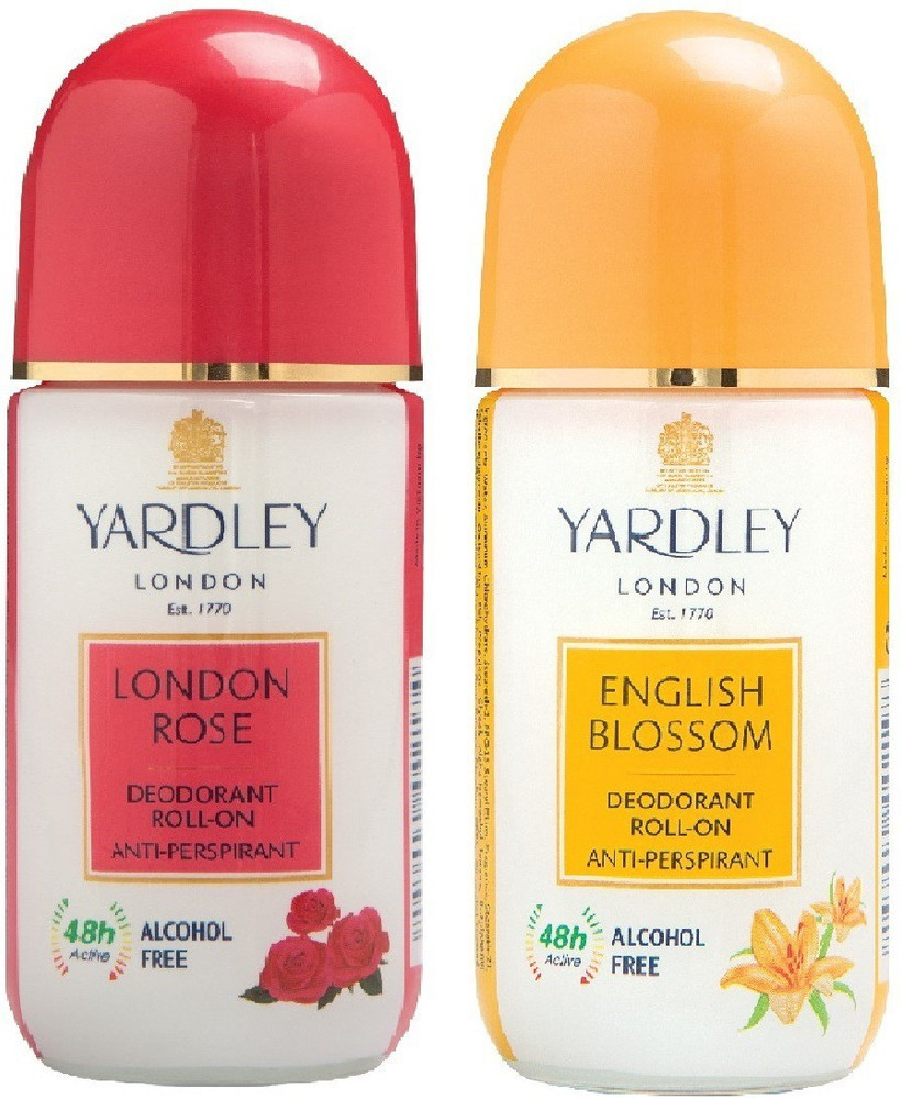 Yardley London English Blossom and London Rose Deodorant Roll on