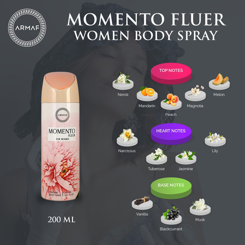 ARMAF Momento Fleur For Woman Perfume Body Spray For Women