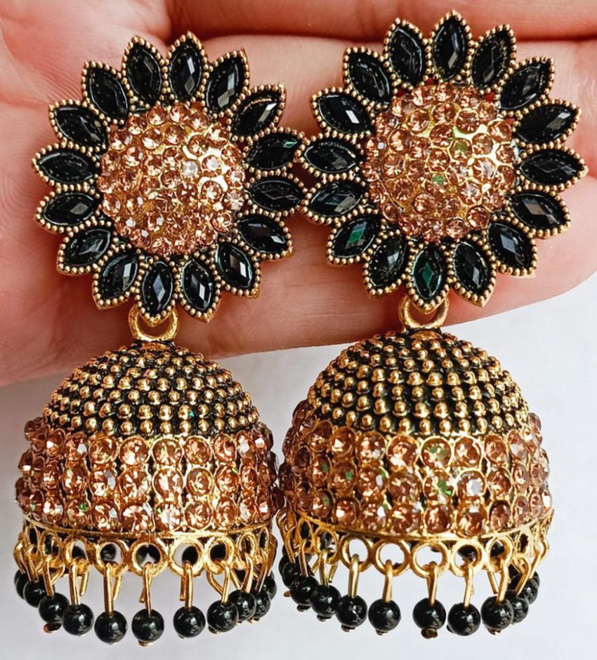 Buy Anuradha Art Gold Tone Traditional jhumka Earrings For Women  Girls  Online  Anuradha Art Jewellery