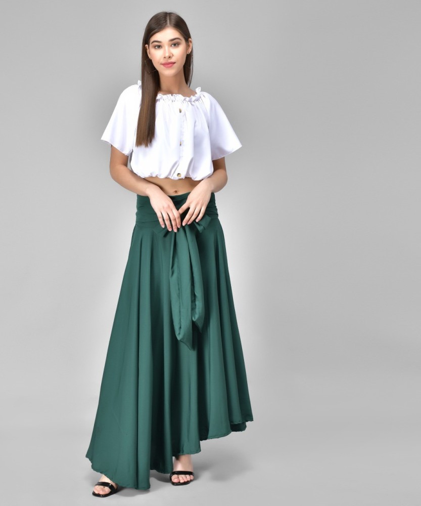 Green skirt clearance ethnic