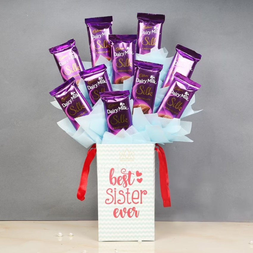 Via del Corso Delicious Square Shape Dairy Milk Chocolate Bouquet with  Toffees Paper Gift Box Price in India - Buy Via del Corso Delicious Square  Shape Dairy Milk Chocolate Bouquet with Toffees