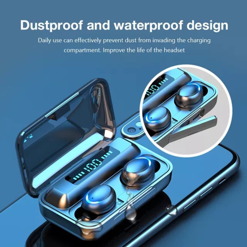 Pailor F9 Earphone 9D Hifi Stereo LED Display Waterproof In BT 5.0