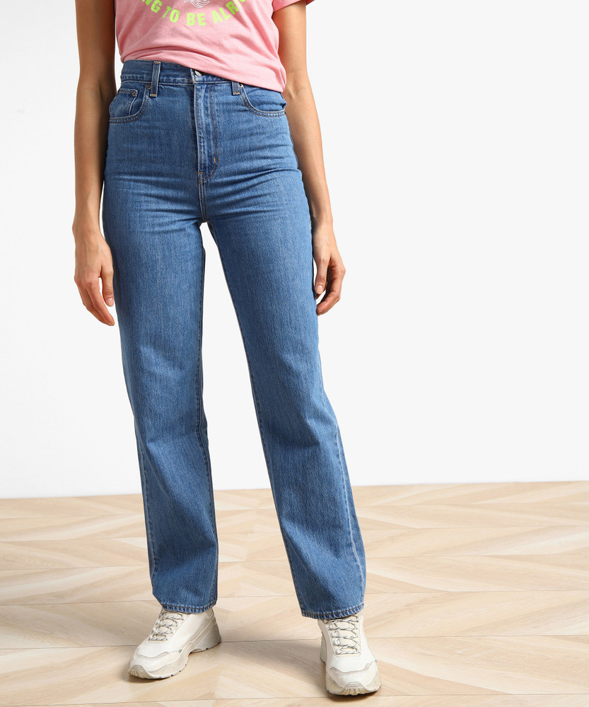 LEVI'S HIGH WAISTED STRAIGHT Slim Women Blue Jeans - Buy LEVI'S HIGH WAISTED  STRAIGHT Slim Women Blue Jeans Online at Best Prices in India | Flipkart.com