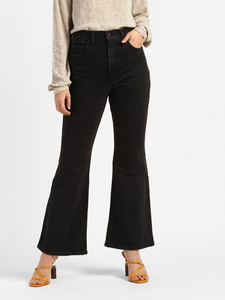 Levi's black flare clearance jeans