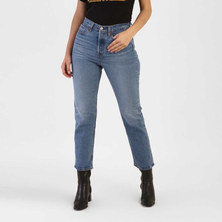 Levi's Women's Premium Plus Size Wedgie Straight Jeans, (New