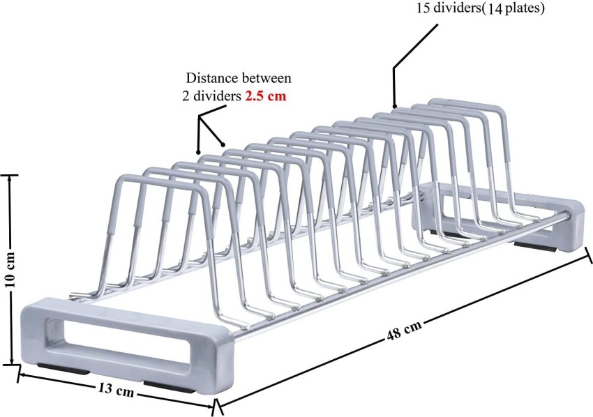 Plantex Plate Kitchen Rack Steel Stainless Steel Thali Stand/Rack for  Kitchen-Tandem Box Accessories-Set of 2 Price in India - Buy Plantex Plate  Kitchen Rack Steel Stainless Steel Thali Stand/Rack for Kitchen-Tandem Box