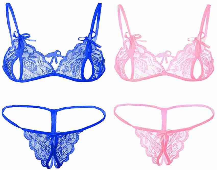 Buy Duggo Women's Lace Lingerie Set, Bra Panty Set