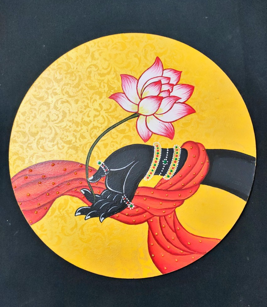 craftkari Japanese painting on Canvas- Blue base Acrylic 12 inch x 11 inch  Painting Price in India - Buy craftkari Japanese painting on Canvas- Blue  base Acrylic 12 inch x 11 inch