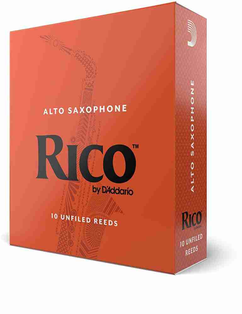 D'Addario Woodwinds DJR1025 Reserve Boîte de 10 Anches pour Saxophone Alto  Force 2.5 Blanc