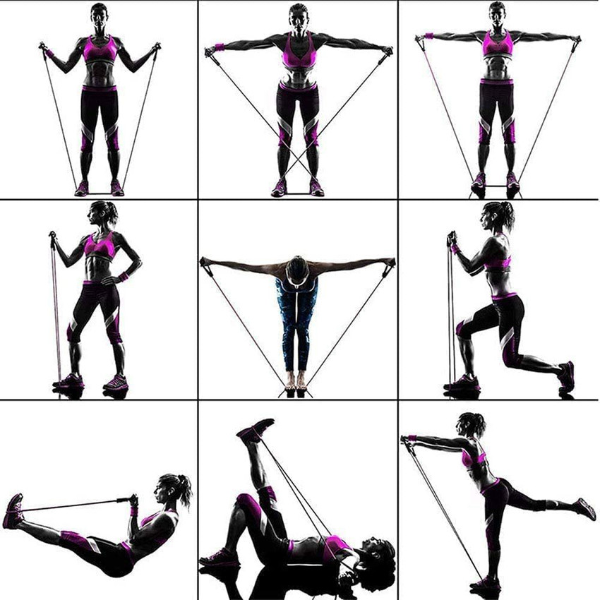 Resistance bands with handles workout hot sale