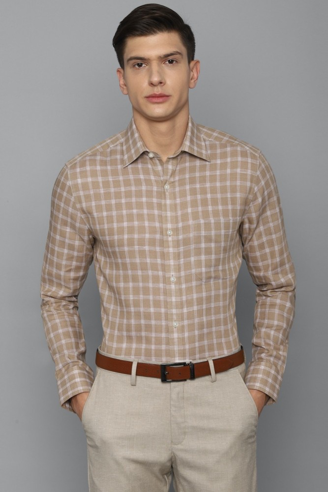 LOUIS PHILIPPE Men Checkered Formal Green Shirt - Buy LOUIS PHILIPPE Men  Checkered Formal Green Shirt Online at Best Prices in India