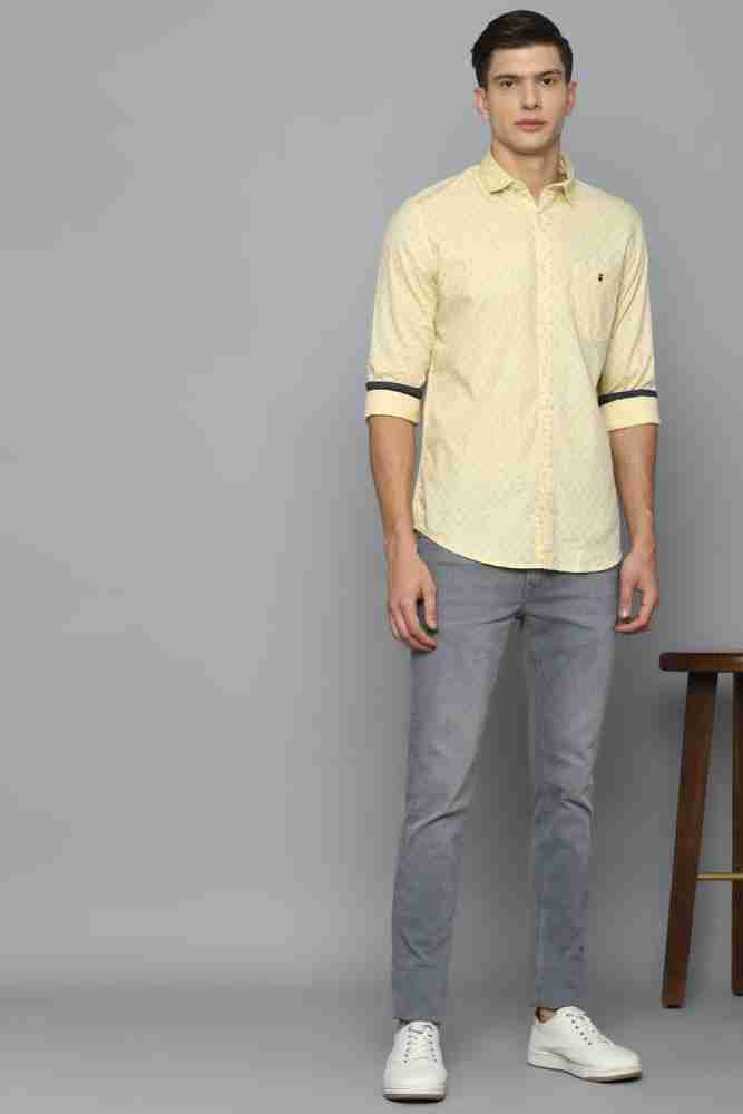 LOUIS PHILIPPE Men Printed Casual Yellow Shirt Buy LOUIS PHILIPPE Men Printed Casual Yellow Shirt Online at Best Prices in India Flipkart