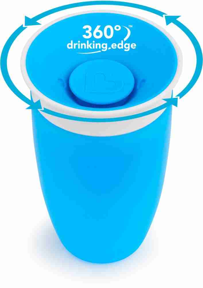 Munchkin Miracle 360 Toddler Sippy Cup Green/Blue 10 Ounce 2 Count