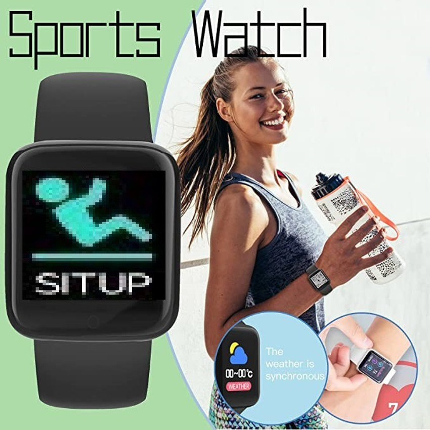 Stybits AQ233 A1 ULTRA MULTI SPORTS STEP COUNT SMART WATCH BLACK