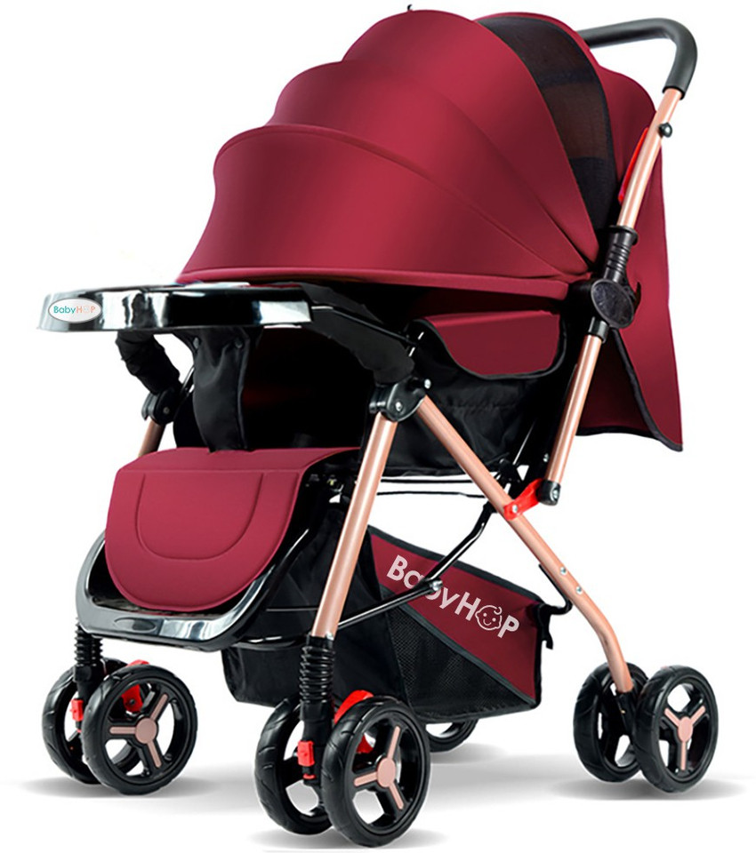 BabyHop Foldable Lightweight Stroller with Food Tray for 0 3 Year Baby Stroller Buy Stroller in India Flipkart