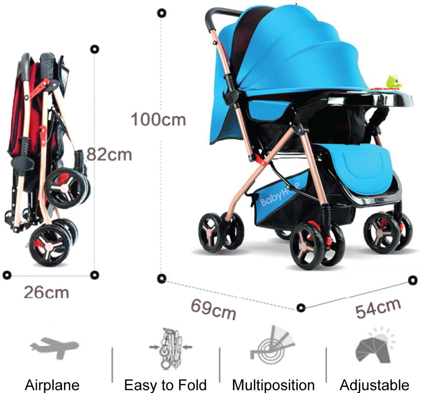 Foldable shop pram airplane