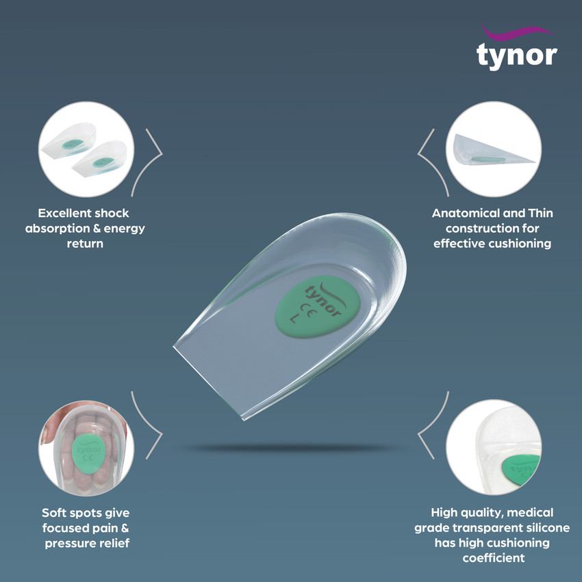 Tynor silicon heel cup online
