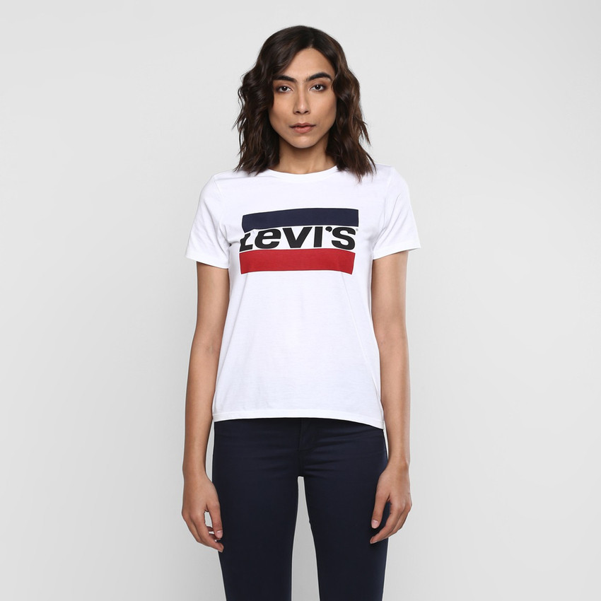 levis white tshirt women