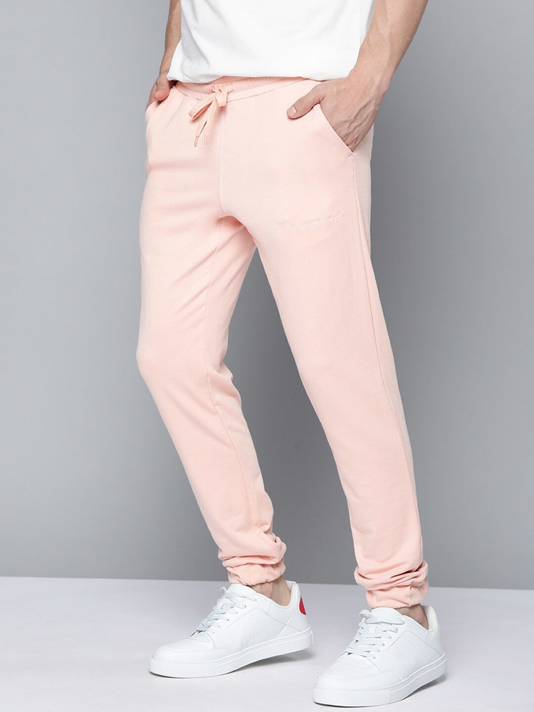 Mast Harbour Solid Men Pink Track Pants Buy Mast Harbour