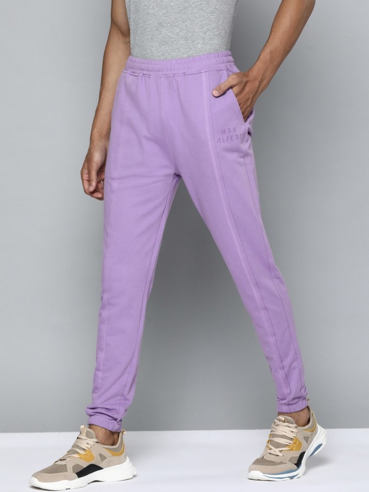 Purple track hot sale pants mens