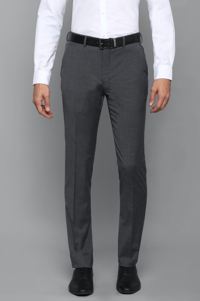 Buy Louis Philippe Black Cotton Regular Fit Trousers for Mens Online  Tata  CLiQ