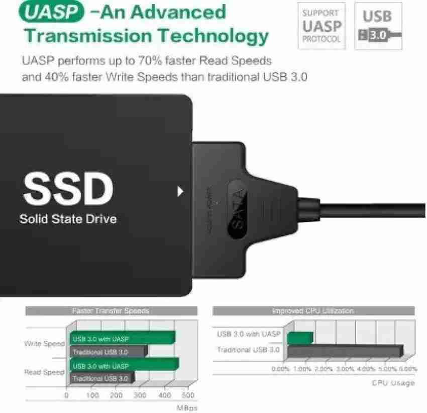 USB Sata Cable Sata 3 to USB 3.0 Adapter USB Sata Adapter Cable Support 2.5  Inches Ssd Hdd Hard Drive
