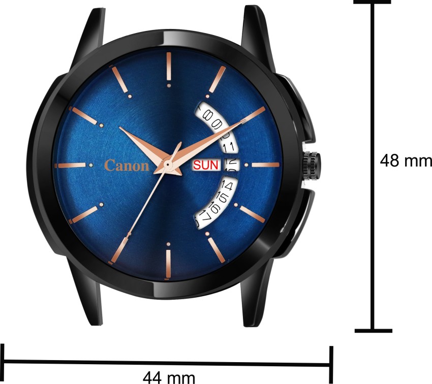 Canon Men s Metal Blue Black Calendar Watch CNBBM Analog Watch