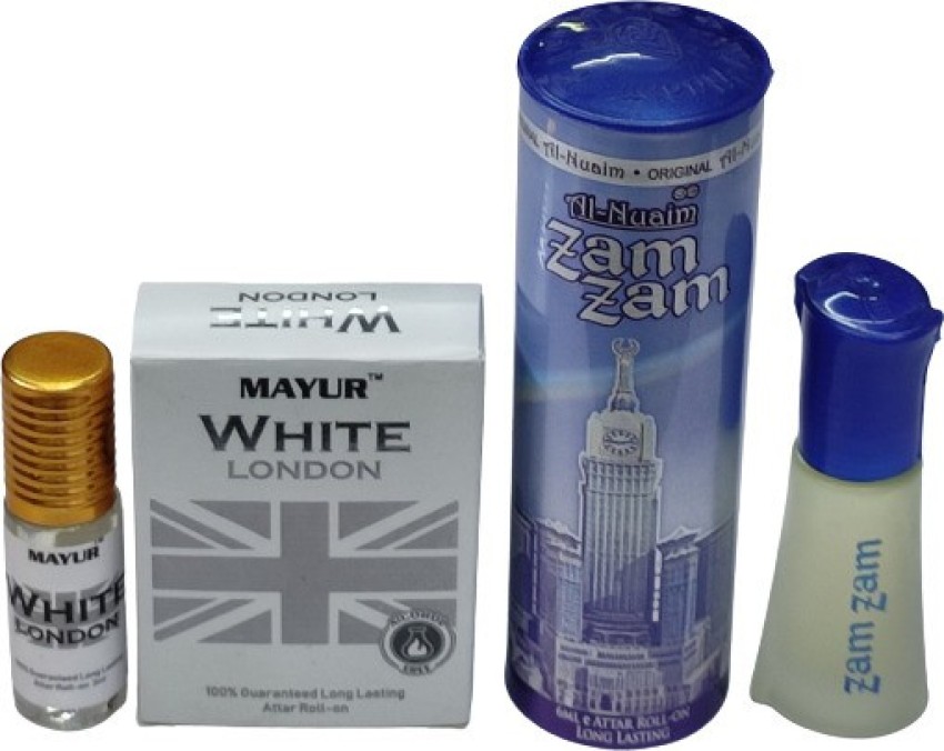 Al Nuaim Zam Zam White London 6 Ml Roll On Herbal Attar Price in