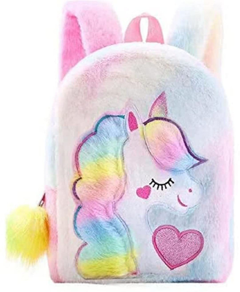 Unicorn fluffy bag hotsell