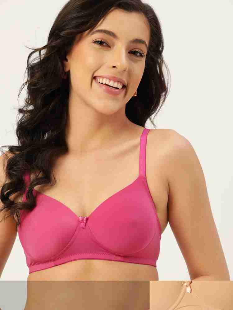 DressBerry Beige Solid Non-Wired Non Padded Everyday Bra DB-ENC-BRA-003B