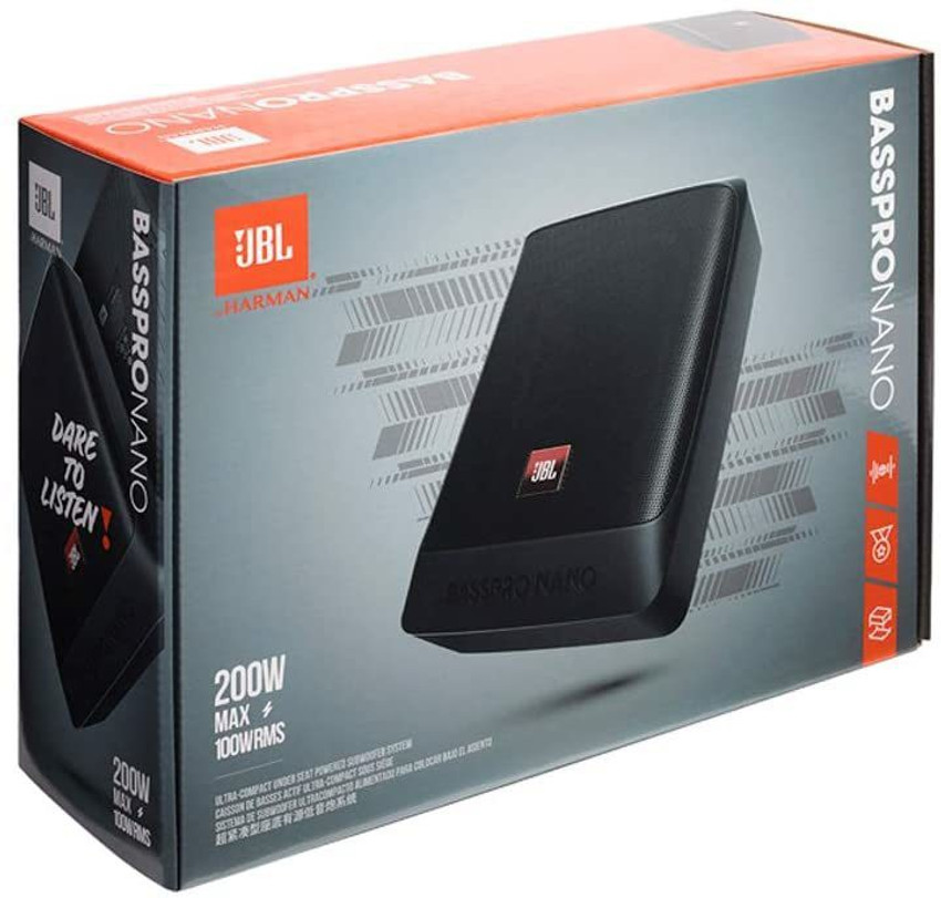 JBL BassPro NANO Subwoofer Auto Sottosedile - 200W Amplificato, Ultracompatto 6x8 Pollici - Foto 6