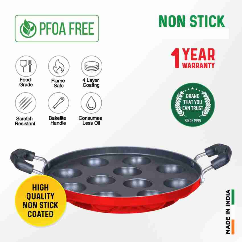 Airwin Premium kulipaniyaram pan nonstick/ appe/panniyaram kadai/Paniyaram/Appam  Pan/Appam Maker/appam kadai/idali