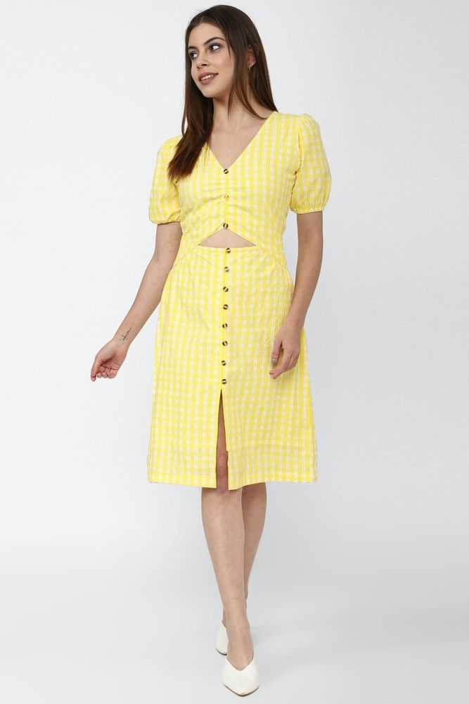 Yellow gingham dress forever 21 cheap