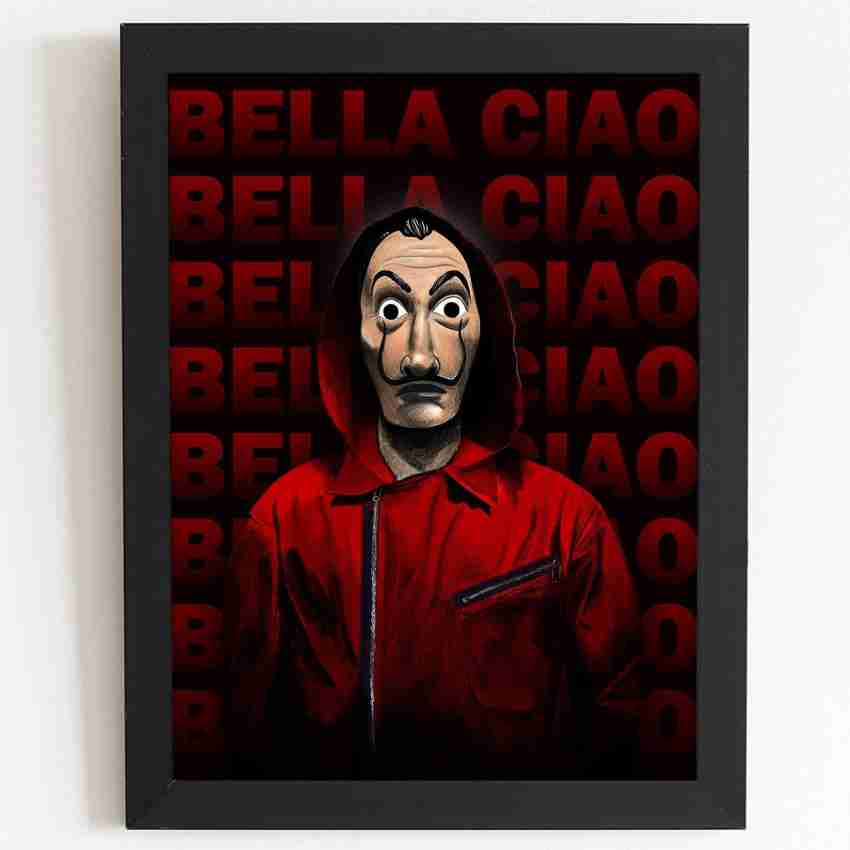 Money Heist Dali Mask Bella Ciao Poster with Frame for Wall Decor, Room  Decor, Home Decor, Gift Framed Poster, Wall Frame Fine Art Print - TV  Series posters in India - Buy