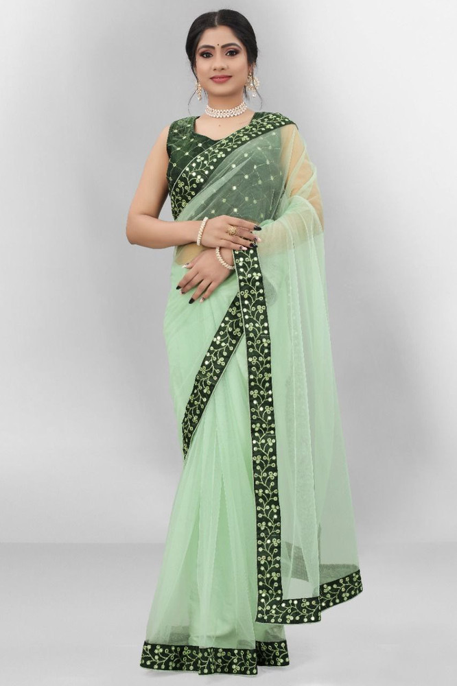 Designer net saree on flipkart online