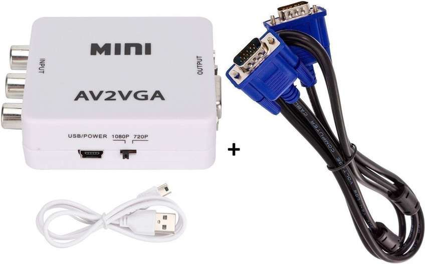 TERABYTE AV RCA to VGA Video with Audio to PC HDTV Converter