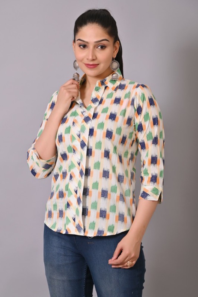HARPA Women Printed Casual Multicolor Shirt - Buy HARPA Women