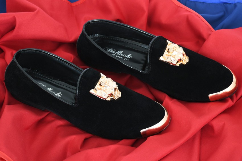 Red tape sale velvet loafers