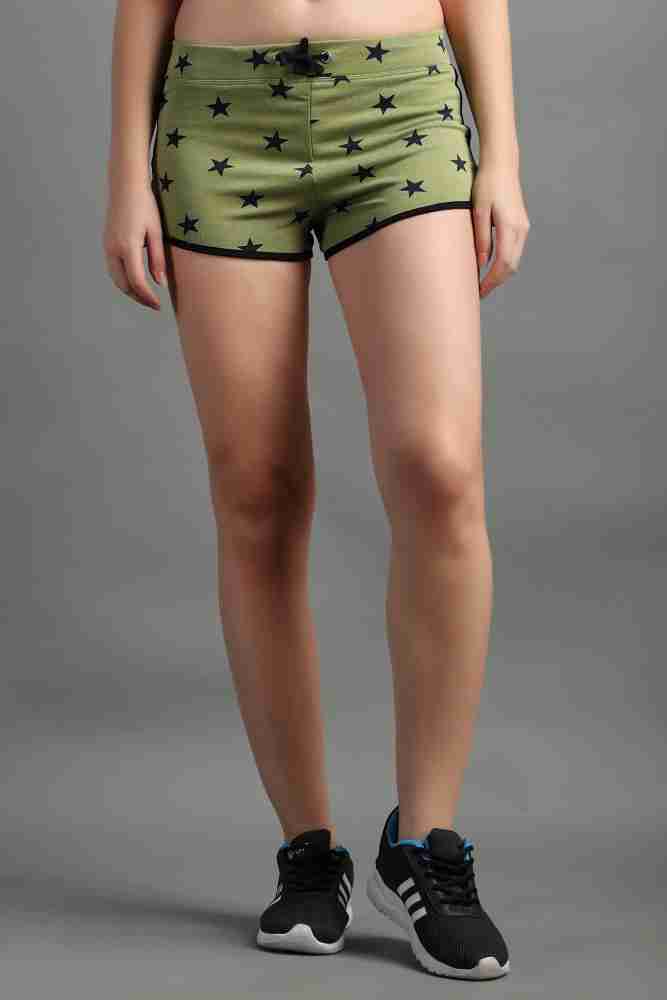 Wearslim Printed Women Green, Black Sports Shorts - Buy Wearslim Printed Women  Green, Black Sports Shorts Online at Best Prices in India