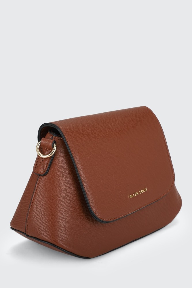 allen solly brown sling bag