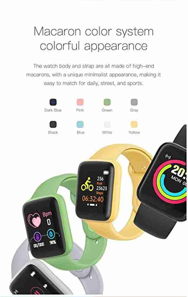 Mindfied Digital Multi Sports Mode Step Count Smart Watch Black