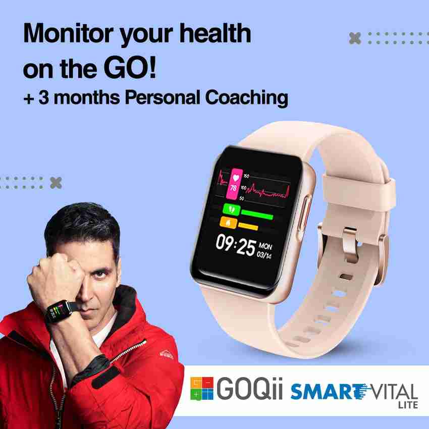 GOQii Smart Vital Lite 1.4 Smart Touch HD With 3 Months Health Coaching Smartwatch Price in India Buy GOQii Smart Vital Lite 1.4 Smart Touch HD With 3 Months Health Coaching