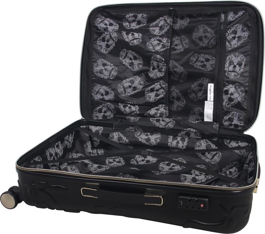 It luggage sales skull embossed