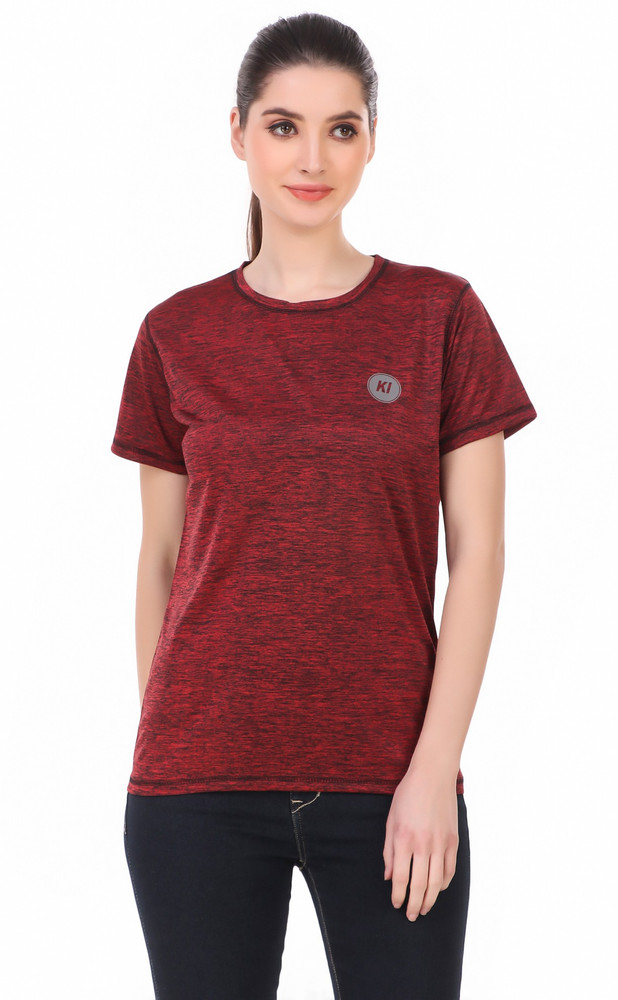KI SPORTS Solid Women Round Neck Red T Shirt Buy KI SPORTS Solid Women Round Neck Red T Shirt Online at Best Prices in India Flipkart